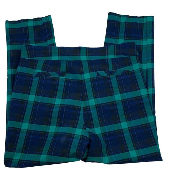 Kim Rogers Rayon Tummy Control Plaid/Academia Pull-On Pants Women's Size 14S - Picture 3 of 6